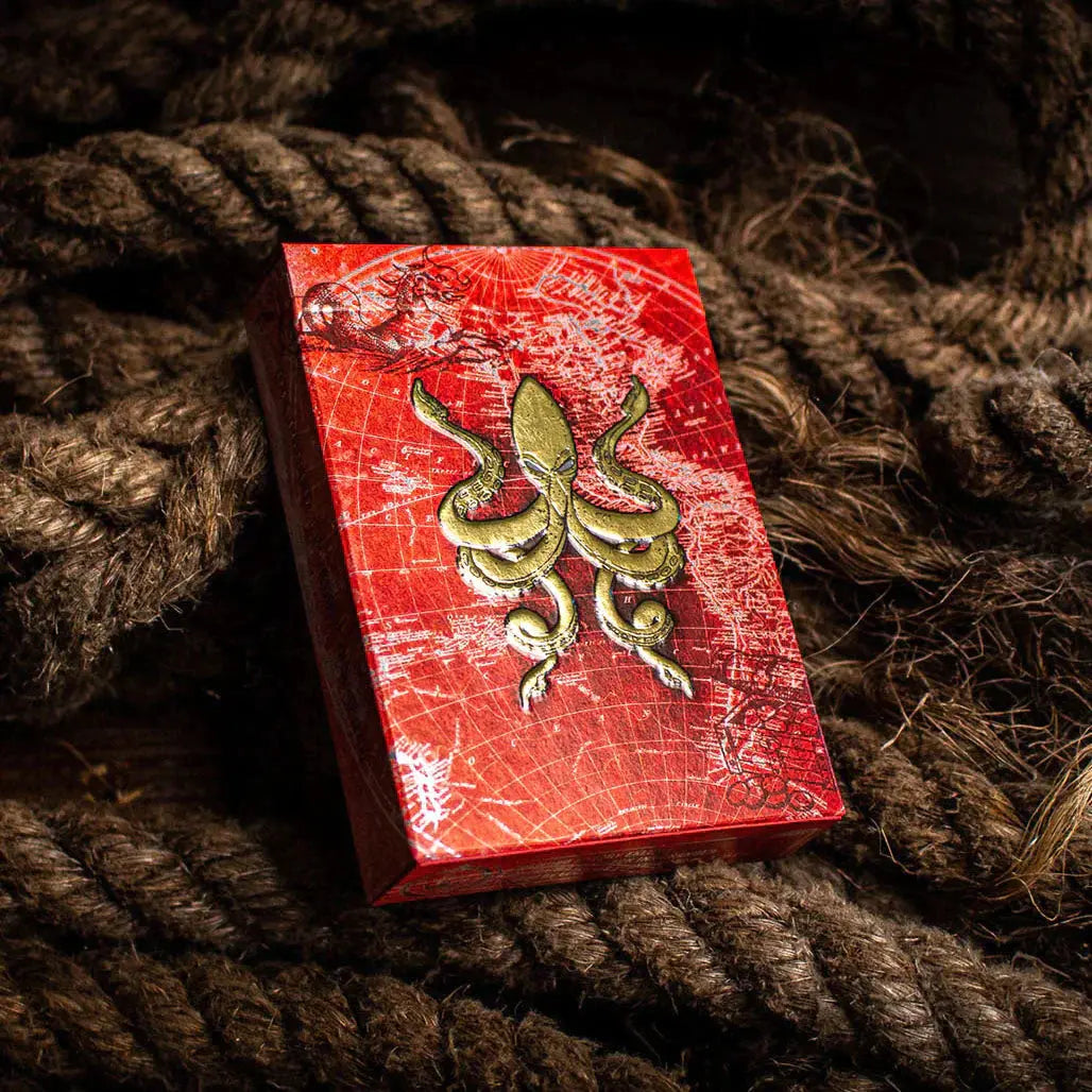 Kraken Playing Cards - Calypso Black Ink Branded