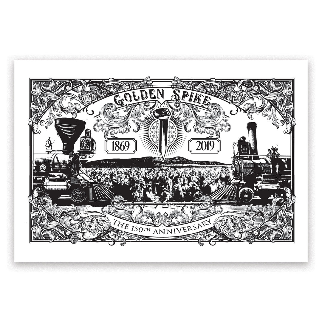 Golden Spike 150th Anniversary Art Print