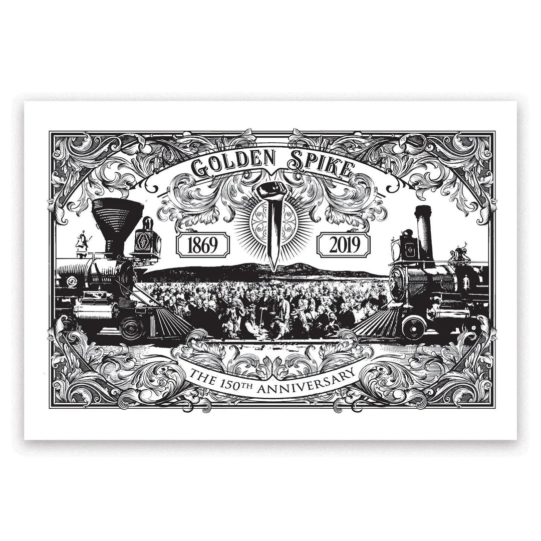Golden Spike 150th Anniversary Art Print