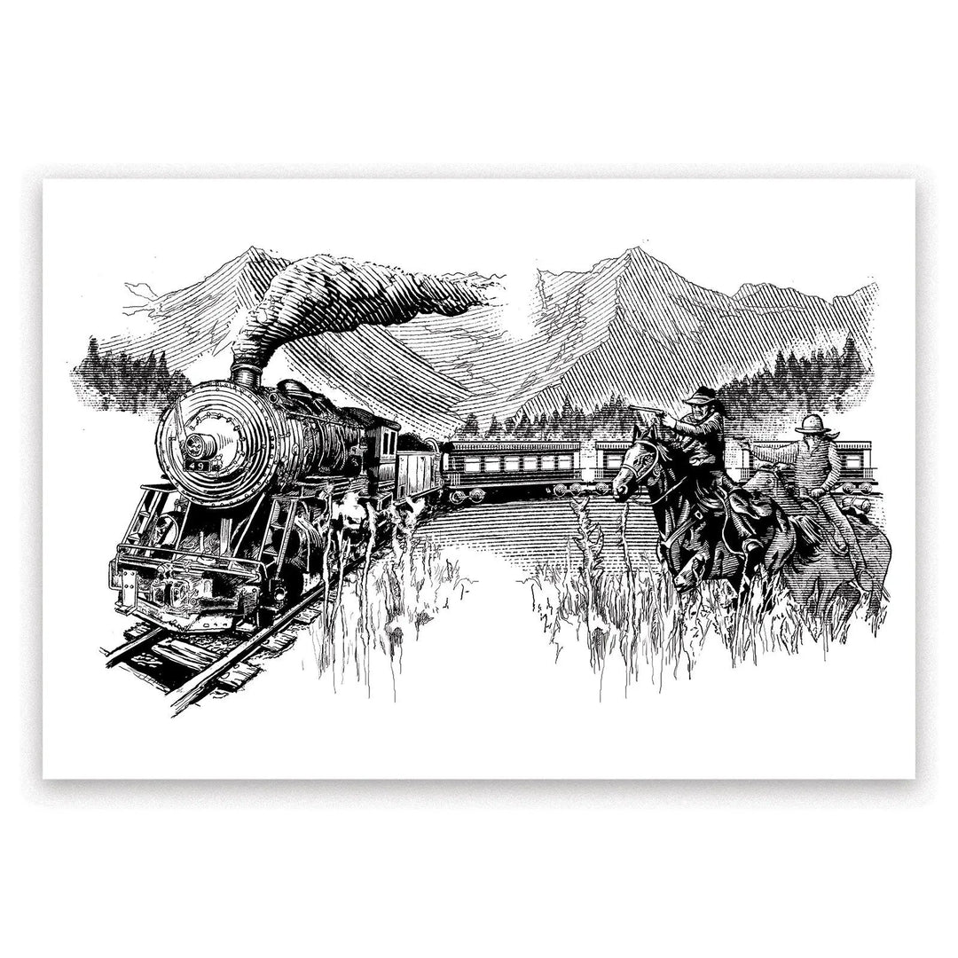 The Iron Horse Signed Art Print