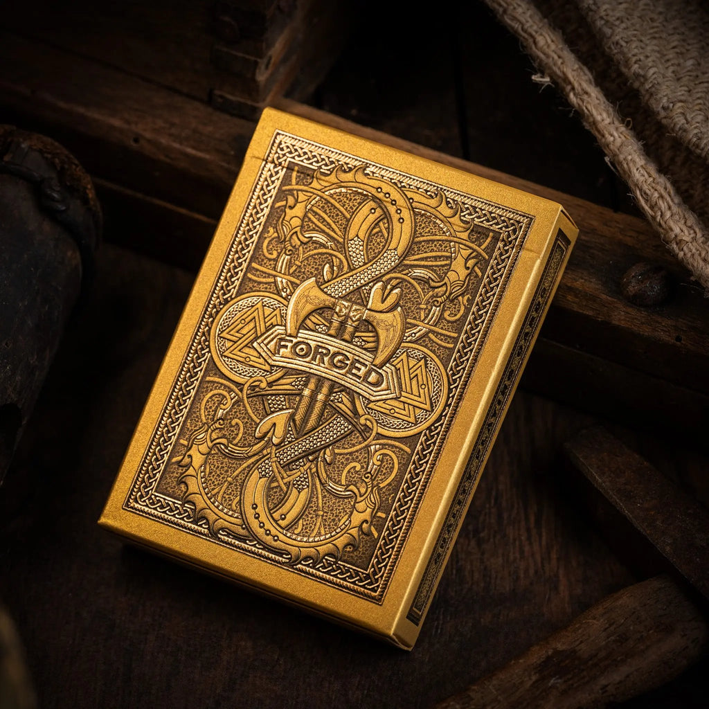 Forged - Viking's Fury Gold Gilded Black Ink Branded