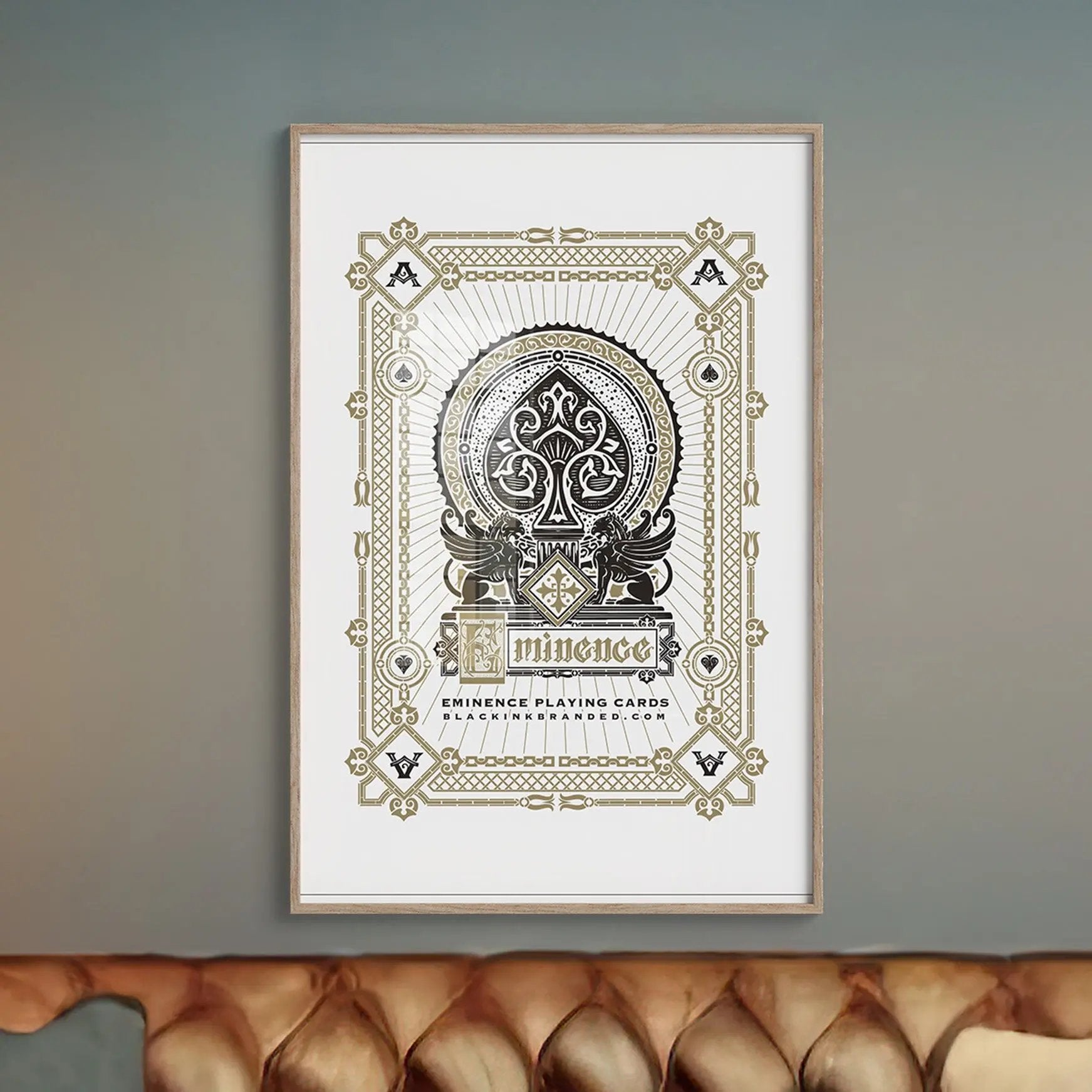 Eminence Custom Wall Art Black Ink Branded