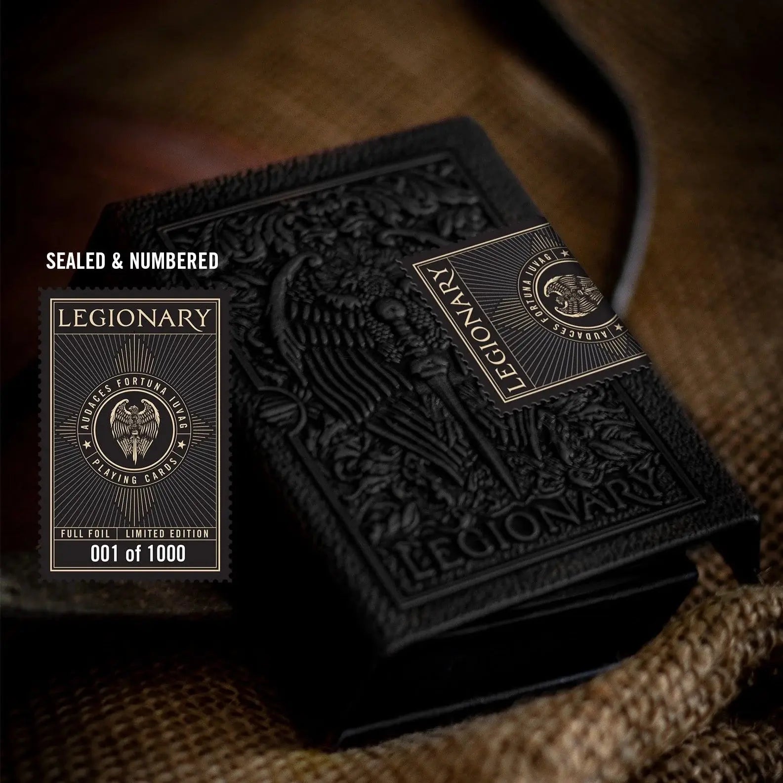 Legionary Playing Cards Black Ink Branded