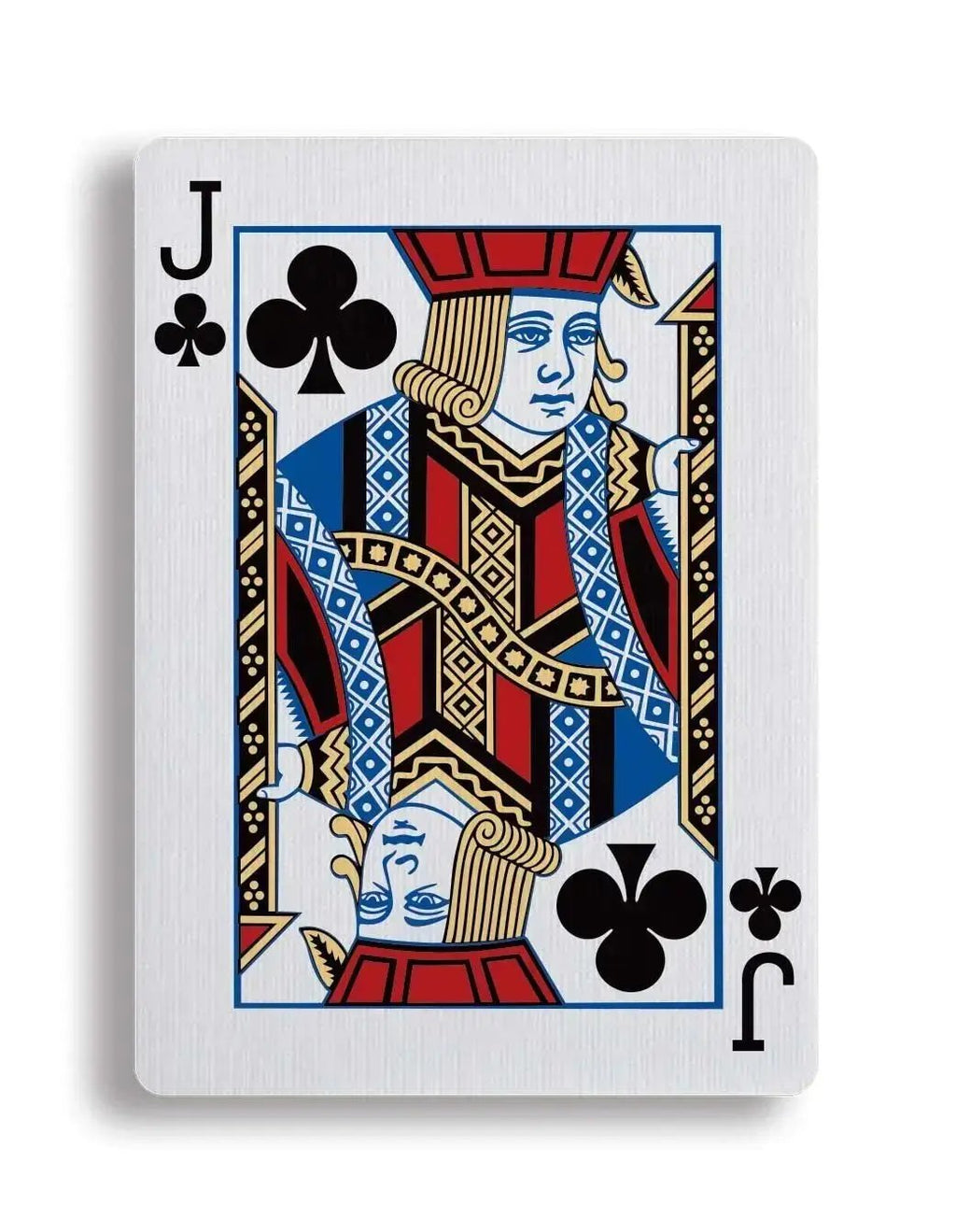 Apollo Blue playing cards featuring a stylish Jack of Clubs design with bold colors