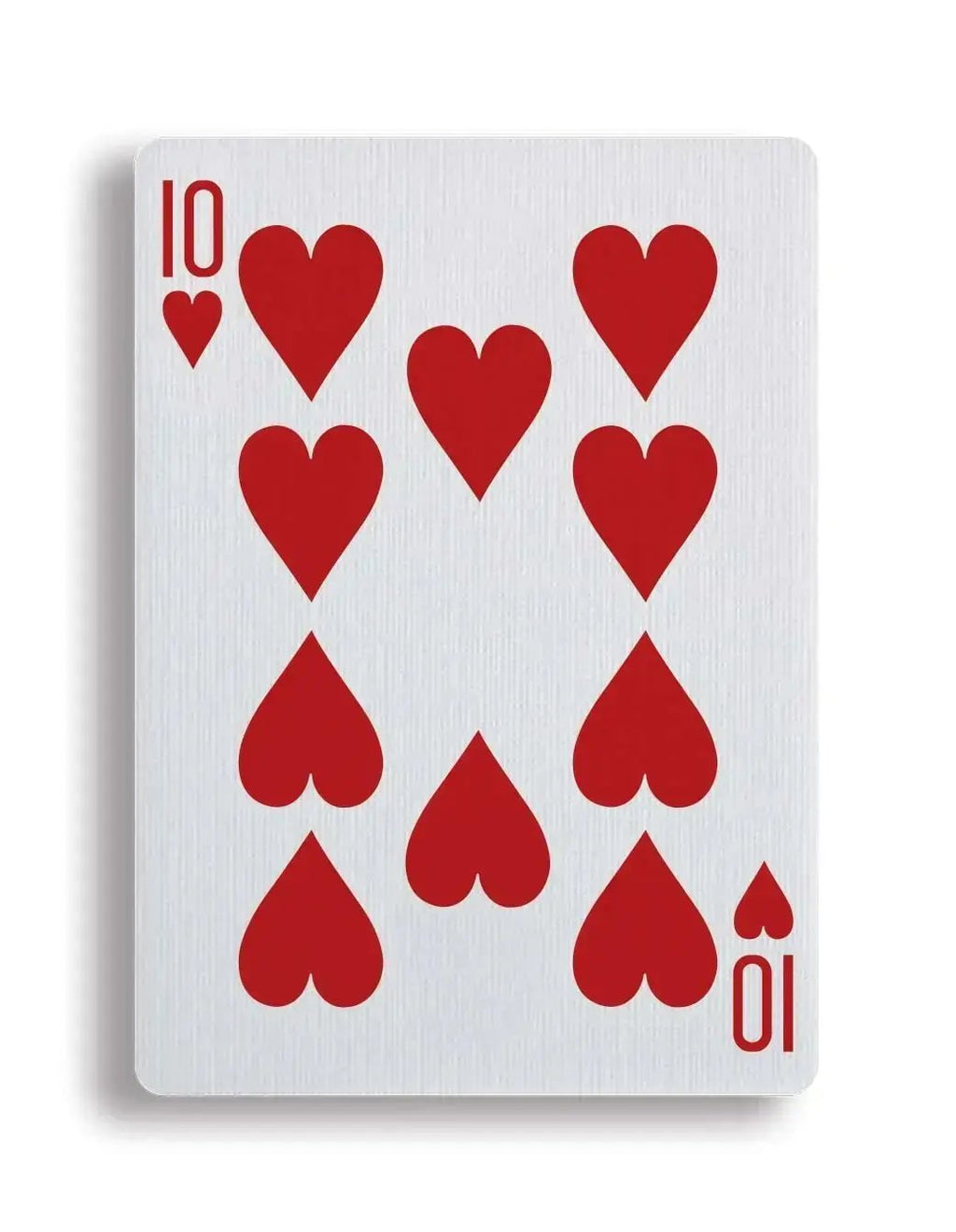 Apollo Blue playing cards featuring a red heart 10 card design for game nights