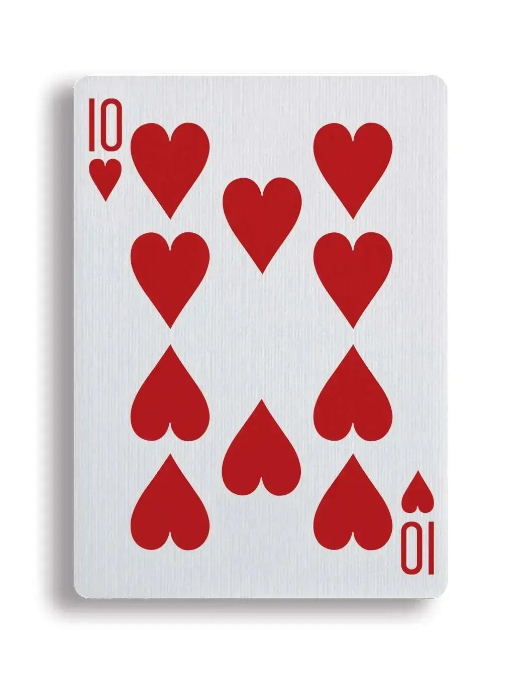 Apollo Blue playing cards featuring a red heart 10 card design for game nights