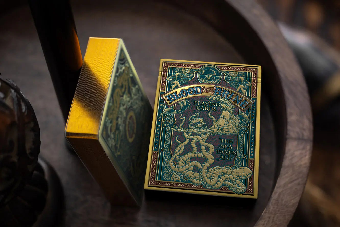 Blood and Brine Gold Gilded Edition gold card edges