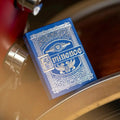 Eminence Blue Topaz playing cards in ornate blue box designed by Black Ink Branded
