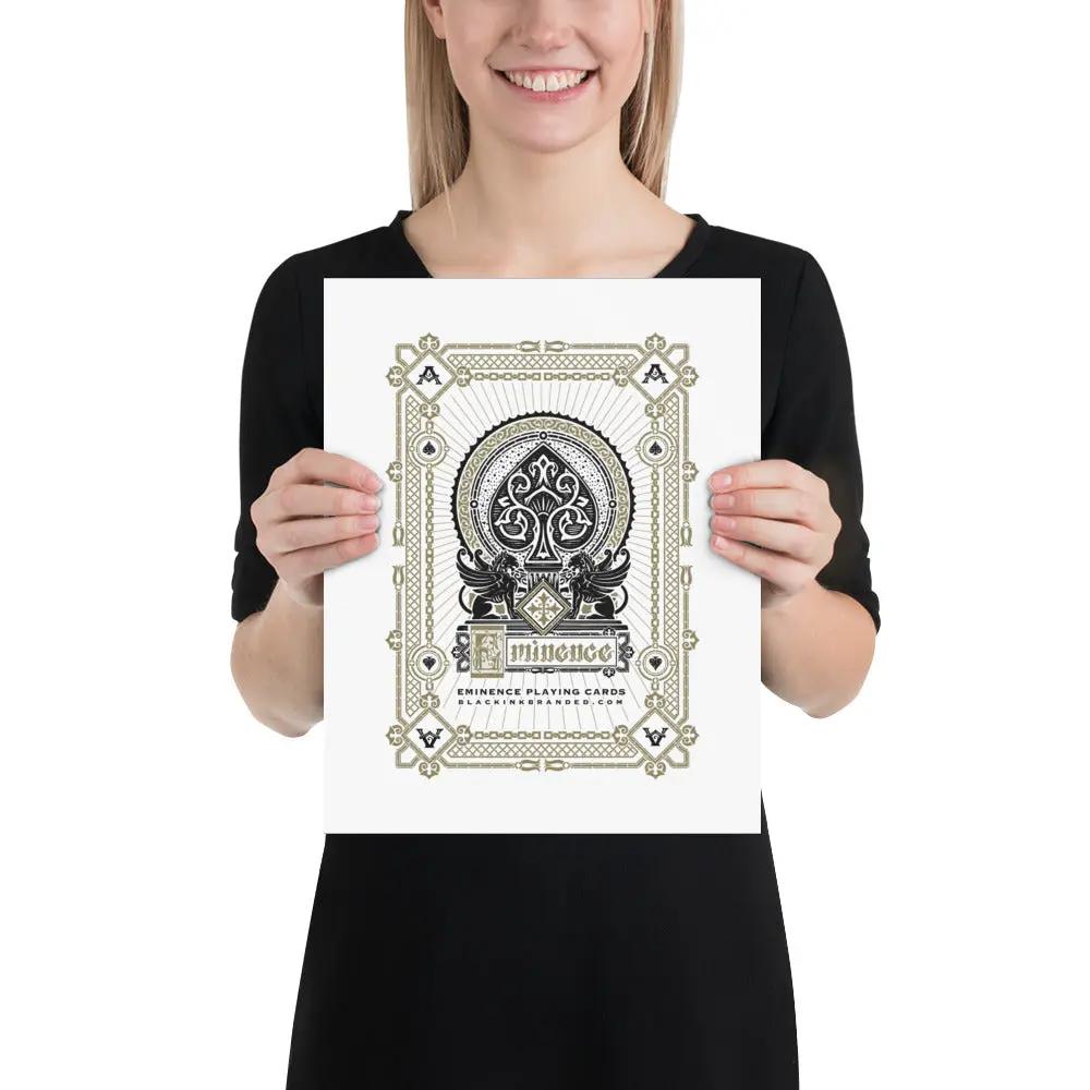 Eminence Custom Wall Art Black Ink Branded