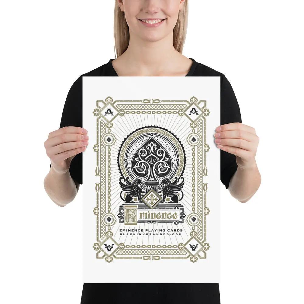 Eminence Custom Wall Art Black Ink Branded