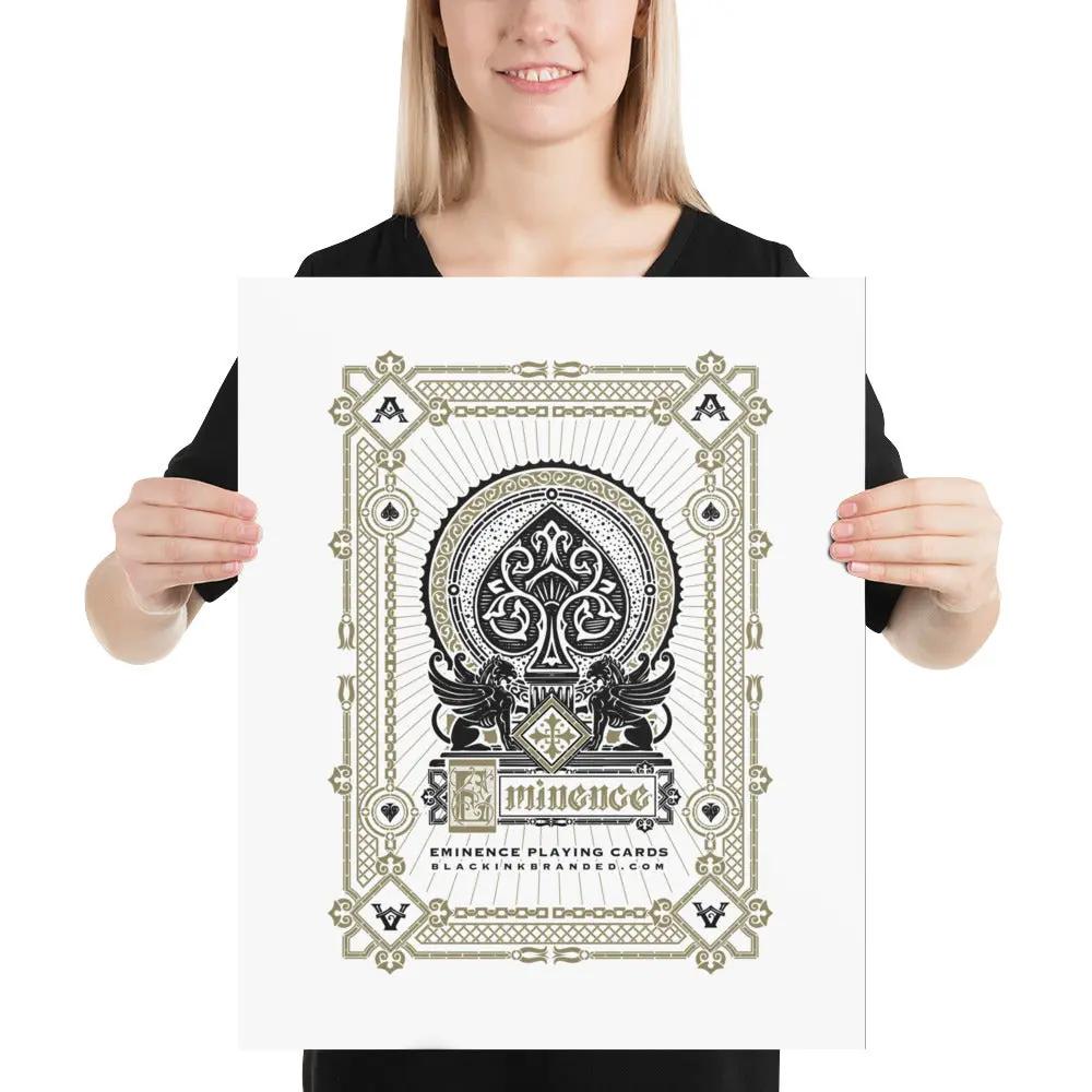 Eminence Custom Wall Art Black Ink Branded
