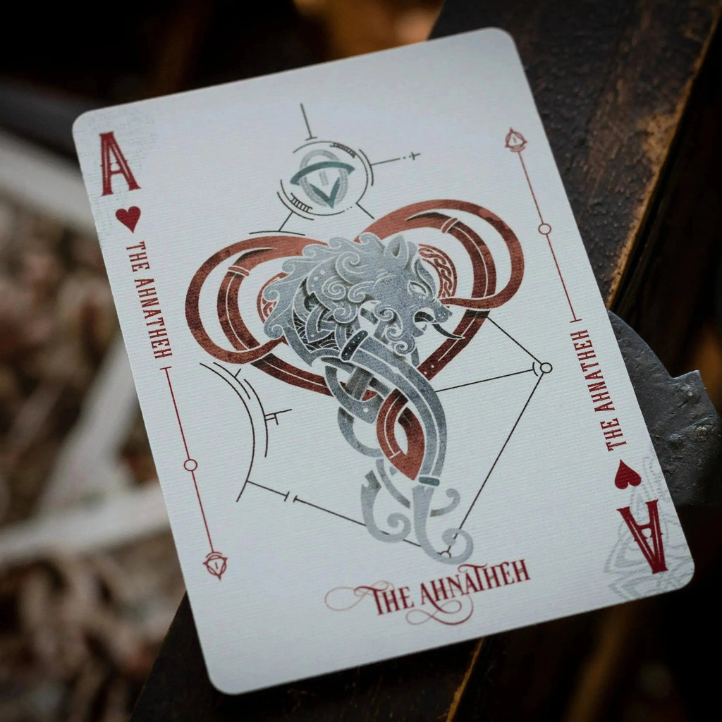Ace of Hearts from Luminosity LUX Gilded Edition deck featuring intricate design and elegant details
