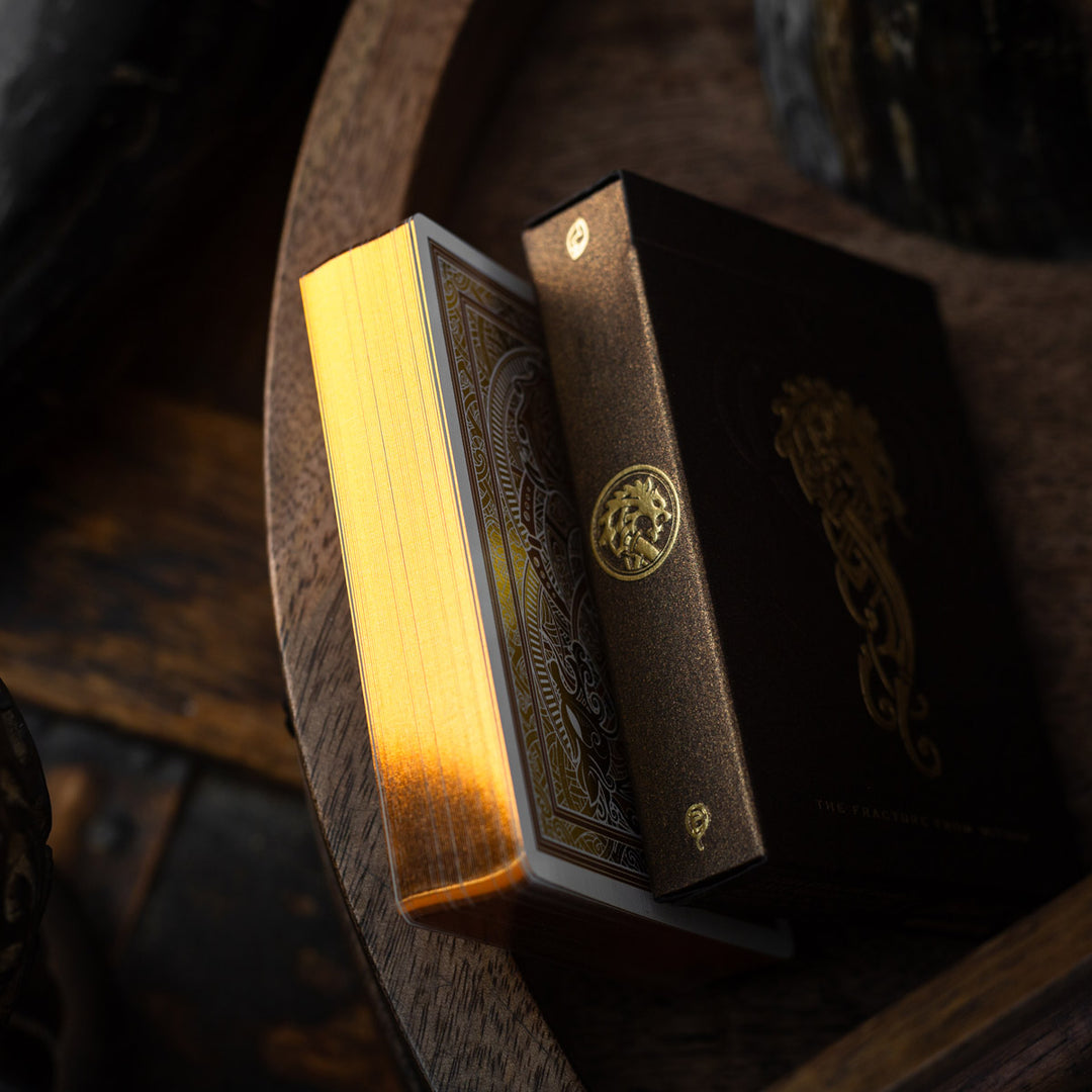 Luminosity LUX Gilded Edition deck of playing cards with elegant design and gilded edges