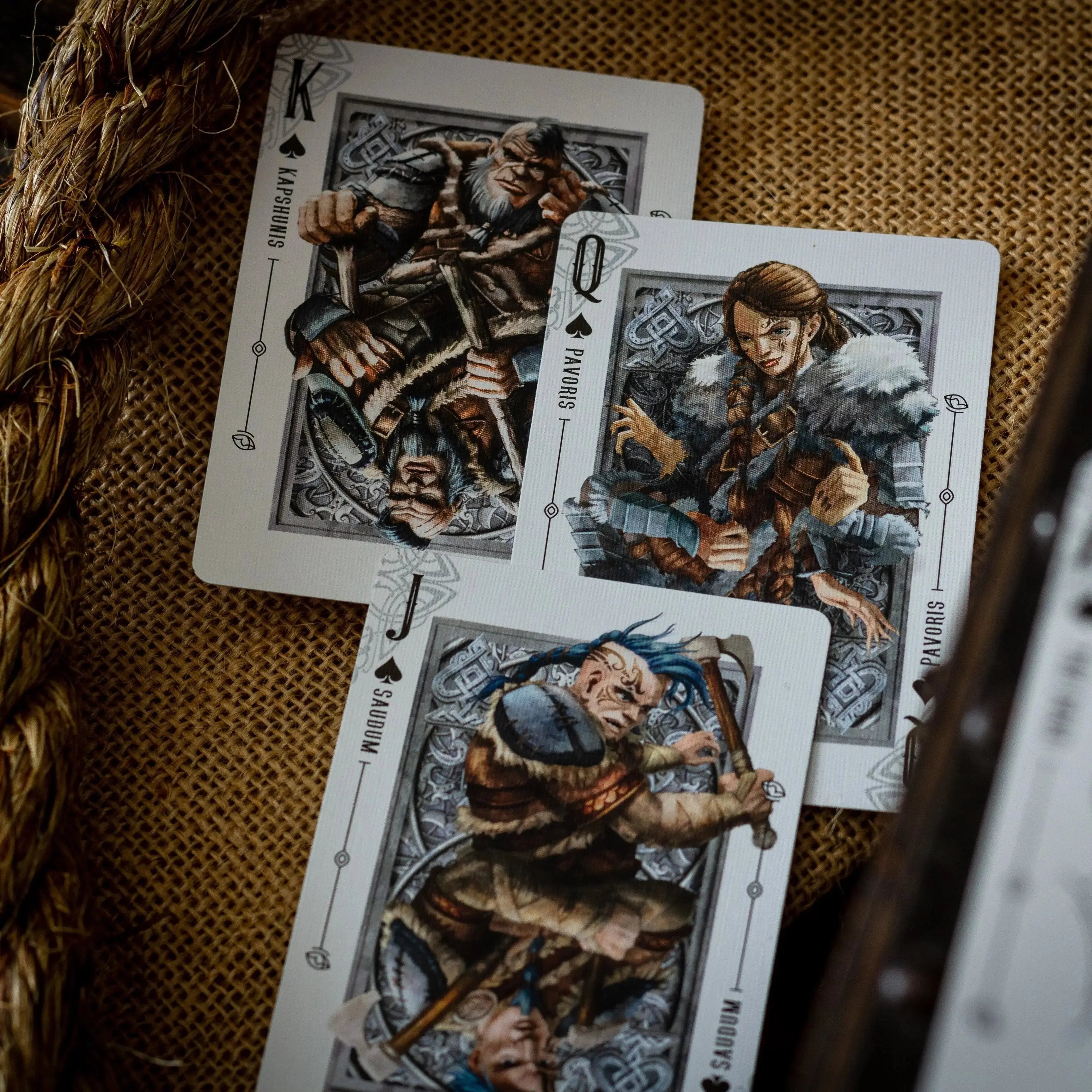 Luminosity LUX Gilded Edition deck featuring detailed King, Queen, and Joker playing cards