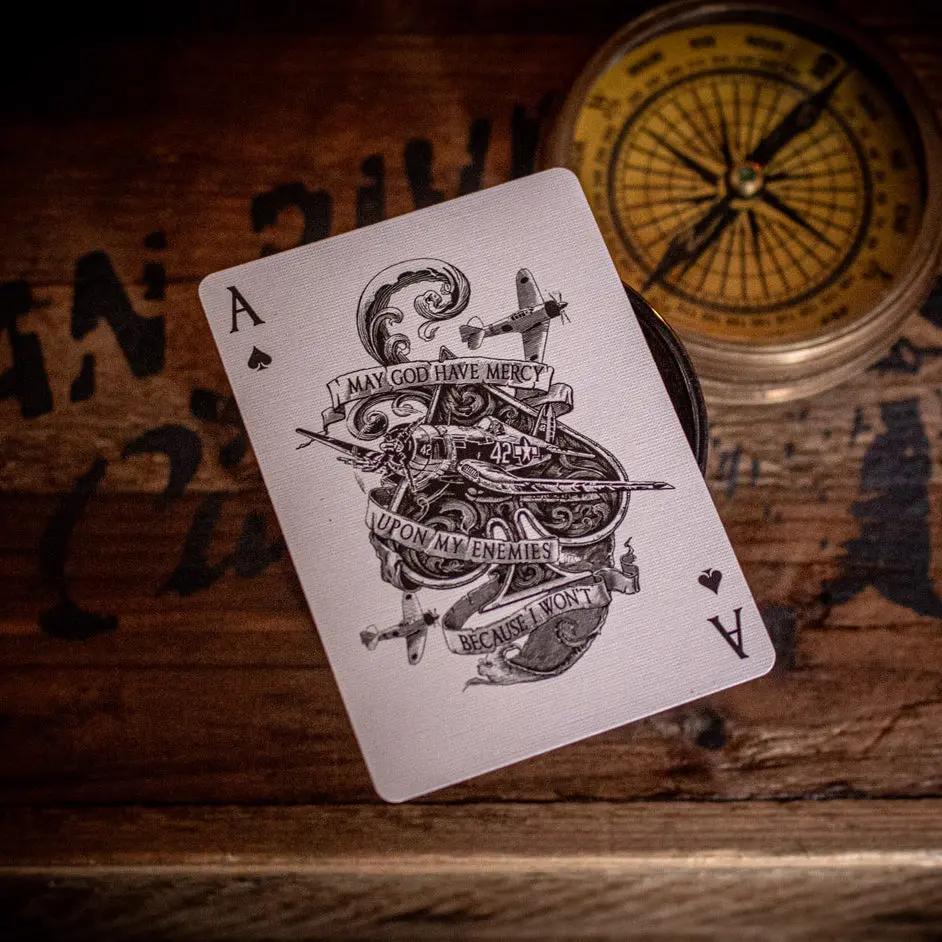 Top Aces World War II cards featuring an Ace design with vintage airplane graphics