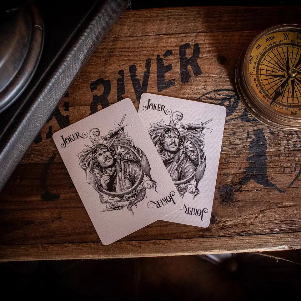 Top Aces World War II cards featuring unique Joker designs with historical themes