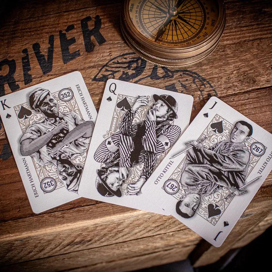 Top Aces World War II cards featuring King, Queen, and Jack designs for collectors and gaming enthusiasts