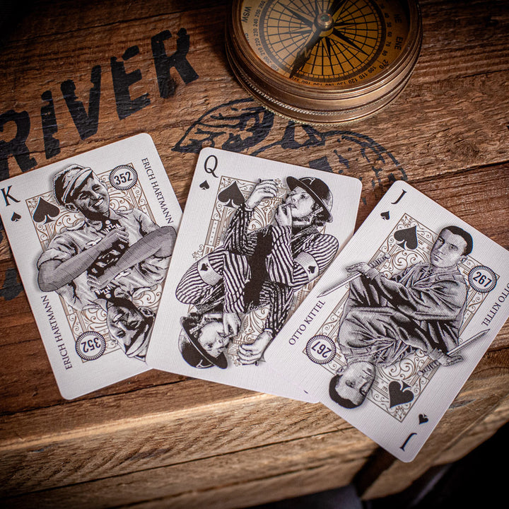 Top Aces World War II cards featuring King, Queen, and Jack designs for collectors and gaming enthusiasts