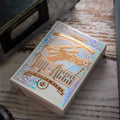 Top Aces WWI playing cards featuring an iridescent design and decorative artwork on the box