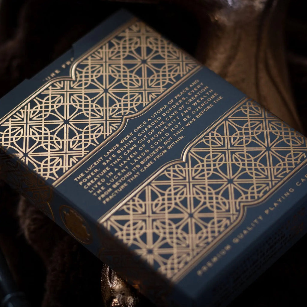 Luminosity playing cards by Black Ink Branded with intricate geometric design and premium finish