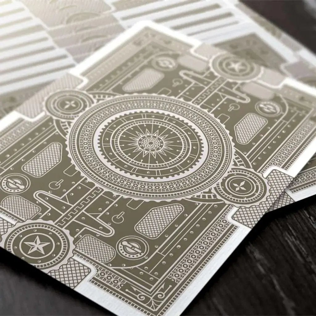 Detailed design of Top Aces WWI playing cards showcasing intricate patterns and vintage style